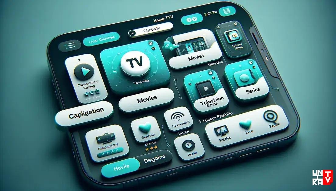 Layout e funcionalidades do Chamel TV Layout e funcionalidades do Chamel TV