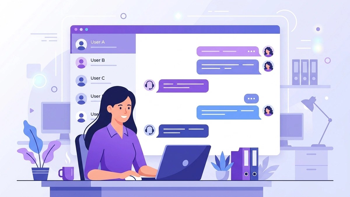 Bolhas de mensagens prontas de atendimento no chat